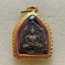 หลวงพ่อทา รุ่น2 พิมพ์มีหู เนื้อโลหะผสม พ.ศ. 2455  