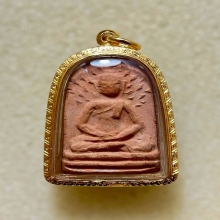 หลวงปู่บุญ พิมพ์ปรกโพธิ์ใหญ่ เนื้อดินเผา พ.ศ. 2456