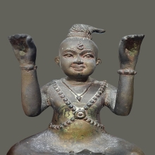 กุมารทองขนาดบูชา รุ่นเจริญลาภ เนื้อโลหะ ครบสูตร