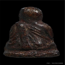 พระรูปหล่อหลวงพ่อเงิน วัดบางคลาน เนื้อดินผสมผงจุ่มรัก