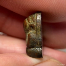 พระปิดตาหลังเรียบ เนื้อทองแดงเก่า (ไม่ทราบที่) 