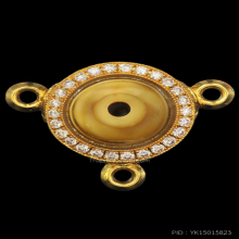 น้ำเต้าหลวงพ่อสด วัดปากน้ำ พร้อมตลับทองฝังเพชร