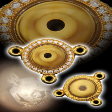 น้ำเต้าหลวงพ่อสด วัดปากน้ำ พร้อมตลับทองฝังเพชร