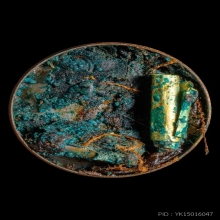 +บัตรสมาคม สีผึ้งเขียว+ตะกรุดทองหลวงพ่อทาบ วัดกระบกขึ้นผึ้ง