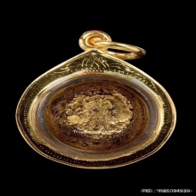 ลูกอมผงยาดำเจ็ดพญาช้างสารหลวงพ่อดิ่ง วัดบางวัว ยุคต้น