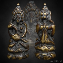 พระกริ่งบาแค๊ง  ตั๊กแตน  พิมพ์บัวฟันปลา เขมร