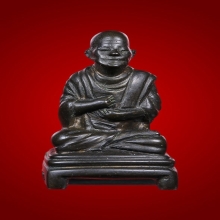 รูปหล่อสมเด็จโต อาจารย์เทพ สาริกบุตร เนื้อนวะโลหะ