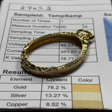 ตลับทองมือ 2 แกะลายยกซุ้ม 2.7*3.4