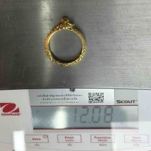 ตลับทองมือ 2 แกะลายยกซุ้ม 2.7*3.4