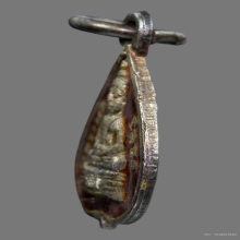 เหรียญใบโพธิ์หลวงพ่อโสธรเงินลงยาสีแดง พระราชเขมากร พ.ศ.2503