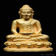 พระชัยวัฒน์หน้าอินเดีย หลวงพ่อพรหมวัดขนอนเหนือ เนื้อทองคำ