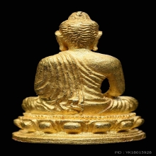 พระชัยวัฒน์หน้าอินเดีย หลวงพ่อพรหมวัดขนอนเหนือ เนื้อทองคำ