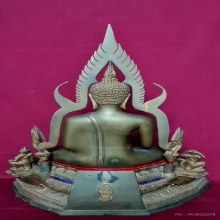 พระบูชาหลวงพ่อชินราช 9 นิ้ว ติดกระจกสีฟ้า ปี2540