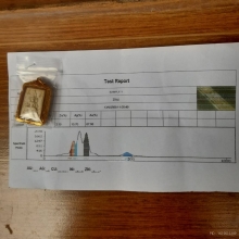 พระคำข้าวรุ่น1 แขนจุดบัวจุดสายฝนเลี่ยมทองแท้ สวยมาก