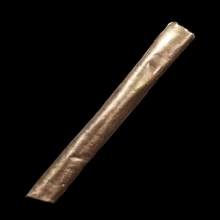 ตะกรุดเป่าแล่นหลวงพ่อบุญยัง เนื้อนาค ประมาณพ.ศ. 2485 - 2500