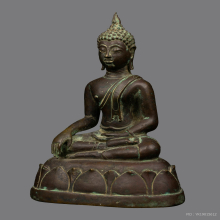 พระบูชาเชียงแสน แบบสิงห์สาม ปางมารวิชัยฐานบัวเล็บช้าง