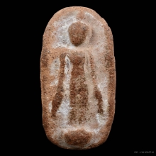 พระเปิดโลกหลวงพ่อกวย เนื้อดินผสมผง ยุคแรก วัดโฆษิตาราม