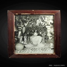 รูปถ่ายขาวดำขนาดบูชาหลวงพ่อสมชาย วัดเขาสุกิม ปี2522