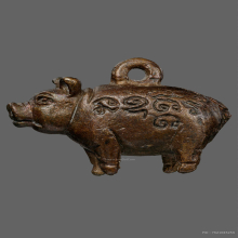 หมูหล่อมหาลาภรุ่นแรก หลวงพ่อสาคร วัดหนองกรับ ระยอง ปี2531