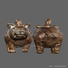 หมูหล่อมหาลาภรุ่นแรก หลวงพ่อสาคร วัดหนองกรับ ระยอง ปี2531