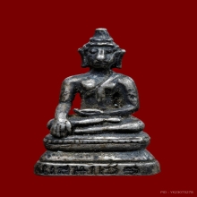 รูปหล่อพระเจ้าแสนแซ่ เนื้อเงินขึ้นถม หล่อโบราณ จ.เชียงราย 