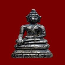 รูปหล่อพระเจ้าแสนแซ่ เนื้อเงินขึ้นถม หล่อโบราณ จ.เชียงราย 