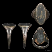 แหวนเงินลงถม หลวงพ่อเดิม วัดหนองโพธิ์วงค์ดารา