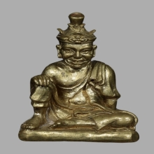 รูปหล่อพ่อแก่ฤาษีพรหมเมศร์ แต่ง มีจาร บรรจุอุดผง 