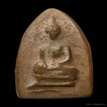 พระสรรค์นั่งฐานขีด หลวงพ่อกวย ชุตินฺธโร วัดโฆสิตาราม ปี 2500