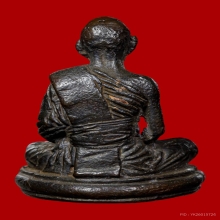 รูปหล่อโบราณ หลวงพ่อพรหม วัดขนอนเหนือ อยุธยา เนื้อนวะปี 27