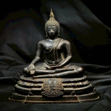 พระบูชาปางประทานพร หน้าตัก 5นิ้ว ปี2512 ดินไทย