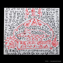 รูปถ่ายพ่อป่อง น่วมมานา ฟิล์มกระจกหลังลง  ยันต์หมู