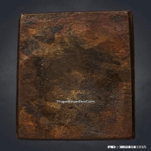 หลวงปู่ศุขสี่เหลี่ยมประภามณฑลข้างเรียบ เนื้อทองแดง ยอดนิยม