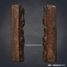 หลวงปู่ศุขสี่เหลี่ยมประภามณฑลข้างเรียบ เนื้อทองแดง ยอดนิยม