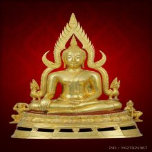 พระพุทธชินราช จักรพรรดิมหาพิธี ปี 2515 หน้าตัก 9 นิ้ว ปิดทอง