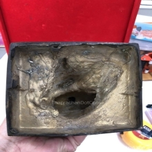 พระบูชาท่าองค์ท่านพ่อโอภาสี ขนาด 5 นิ้ว สูง 8 นิ้ว ปี 2535 