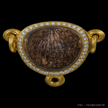 หมากทุย หลวงปู่เอี่ยม วัดหนัง พร้อมตลับทองฝังเพชรแท้ 