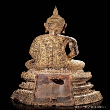 พระพุทธรูป สมัยรัตนโกสินทร์แบบจีวรดอก ปางสมาธิ สวยเดิม