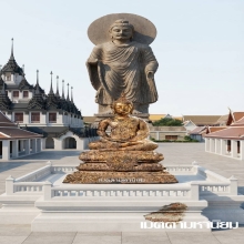 พระพุทธรูป สมัยรัตนโกสินทร์แบบจีวรดอก ปางสมาธิ สวยเดิม