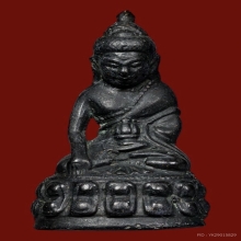 พระกริ่งสิทธัตโถ 2517 รุ่นไตรมาส สวยมาก บรรจุเกศา ลป. แหวน 