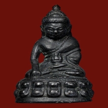 พระกริ่งสิทธัตโถ 2517 รุ่นไตรมาส สวยมาก บรรจุเกศา ลป. แหวน 