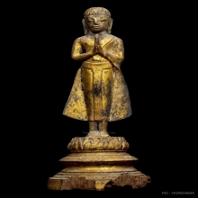 พระโมคคัลลา-พระสารีบุตร เนื้อสำริด สมัยอยุธยา