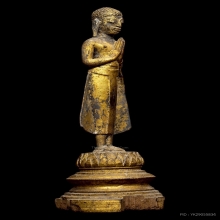 พระโมคคัลลา-พระสารีบุตร เนื้อสำริด สมัยอยุธยา