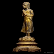 พระโมคคัลลา-พระสารีบุตร เนื้อสำริด สมัยอยุธยา