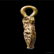 เหรียญหล่อ (เสมาเล็ก)พระปิดตา หลวงพ่ออิ่ม วัดหัวเขา