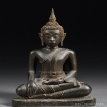 พระพระบูชาเนื้อสัมฤทธิ์สมัยอยุธยาปลาย ต้นรัตนโกสินทร์