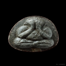 พระปิดตาหลังยันต์ดวงเล็ก สมเด็จญาณสังวรเจริญ วัดบวรฯ ปี23