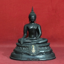 พระบูชา ภปร ๒๕๐๘ หน้าตัก 5 นิ้ว บล็อกสามปุ่ม นิยมสุด 