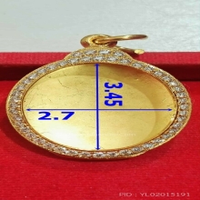 ตลับทอง90 เพชรแท้ เหรียญรูปไข่ 22.47 กรัม