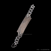 เลสข้อมือเนื้อเงินหน้ากากทองคำ หลวงพ่อเปิ่น วัดบางพระ